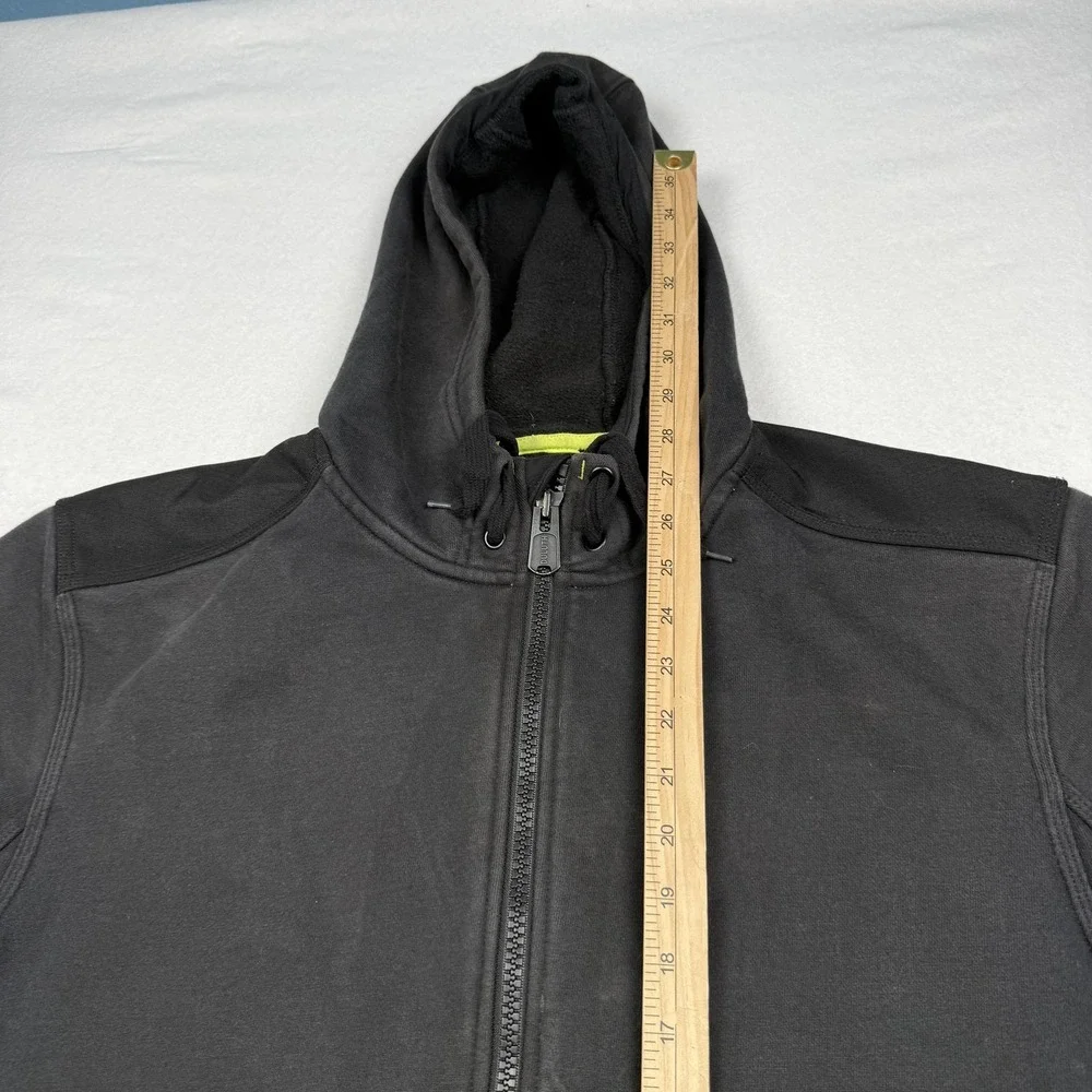 Duluth Trading Co Hoodie Mens Large Gray Full Zip Fleece Lined Heavyweight - Picture 3 of 7